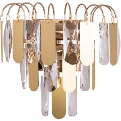 Изображение товара Бра Arte Lamp Vivien A2719AP-2GO - Золотое хрустальное освещение для прихожей