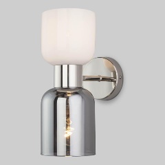 Изображение товара Настенный светильник Eurosvet Tandem 60118/2 никель для гостиной современный стиль