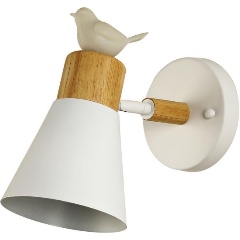 Изображение товара Бра F-Promo Uccello 2939-1W белое деревянное настенное освещение для спальни