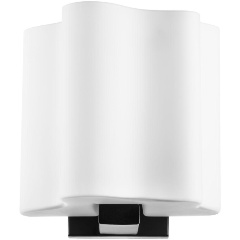 Изображение товара Бра Lightstar Nubi 802617 для интерьера стиль арт-деко металлический стеклянный белый