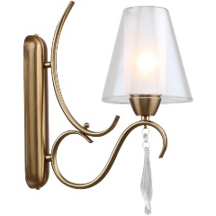 Изображение товара Бра Lussole LGO GREENSBORO LSP-8825 бронза 40 Вт для спальни и интерьера классика