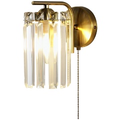 Изображение товара Лаконичное настенное бра Moderli V10750-1W Everly с хрусталем для классического интерьера