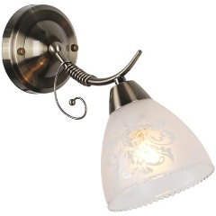 Изображение товара Бра Omnilux Casagliana OML-53801-01 с стеклянным плафоном для спальни