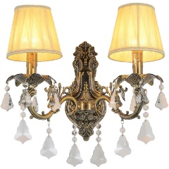 Изображение товара Настенный светильник Omnilux Catanzaro OML-30811-02 классика бежевый бронза