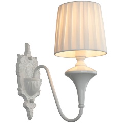 Изображение товара Бра Omnilux Monsano OML-72501-01 классика для спальни белый ткань металл