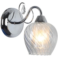 Изображение товара Бра Omnilux Telti OML-53601-01 со стеклянным плафоном для спальни