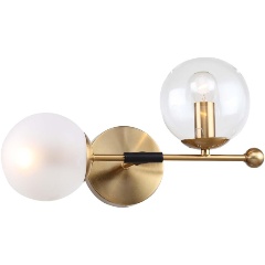 Изображение товара Бра Rivoli Darlene 3145-402 для детской комнаты стиль модерн латунь стекло