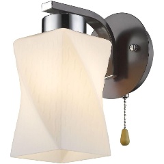 Изображение товара Бра Velante 271-121-01 белое стекло черная арматура