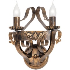 Изображение товара Бра Vitaluce V1350/2A металлическое бронза для гостиной стиль замковый