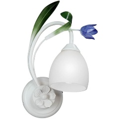 Изображение товара Бра Vitaluce V1467-0 1A белое стекло металл для спальни