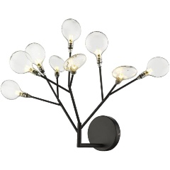 Изображение товара Настенный светильник Wertmark Fiorita WE241.09.021 черный стекло механизмы Германия