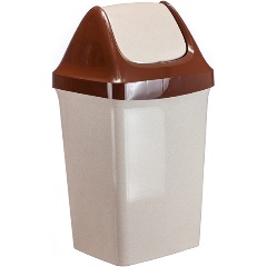 Изображение товара Контейнер для мусора IDEA СВИНГ 9л М 2461 Беж.мрамор