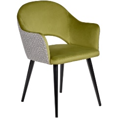 Изображение товара Стул обеденный BRADEX HOME Bruno ярко-зеленый с жаккардом