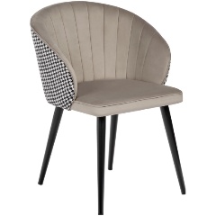 Изображение товара Стул обеденный BRADEX HOME Paola латте с жаккардом