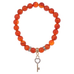 Изображение товара Браслет АМУЛЕТИКА BS-CR-0437 с нат. камнем Сердолик 8 мм