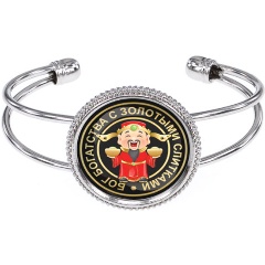 Изображение товара Браслет АМУЛЕТИКА Бог богатства из бижутерного сплава с защитной линзой