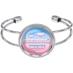 Изображение товара Стильный женский браслет АМУЛЕТИКА BSCP-0436 из бижутерного сплава с защитной линзой