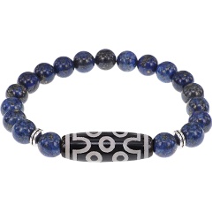 Изображение товара Браслет Амулетика из натуральных камней с бусиной Дзи и Лазуритом