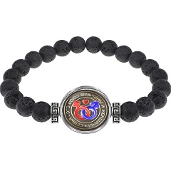 Изображение товара Браслет из лавы АМУЛЕТИКА BSL-0155 натуральный камень 8 мм