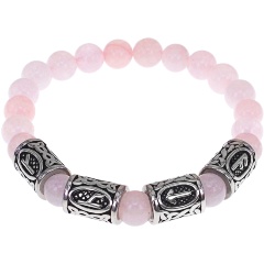 Изображение товара Браслет АМУЛЕТИКА BSRB-017-02 Пробуждение страсти, нат.камень Розовый кварц, 8 мм