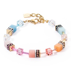 Изображение товара Браслет Coeur de Lion Aqua-Apricot 2838/30-2028 для женщин элегантный рег adjustable