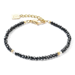 Изображение товара Браслет Black Coeur de Lion 2033/30-1300 в золоте и черных оттенках женский с кристаллами