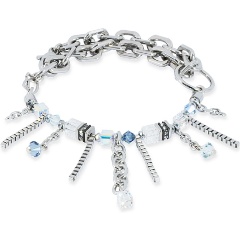 Изображение товара Браслет Crystal-Silver Coeur de Lion 3020/30-1817 для женщин с кубиками Swarovski