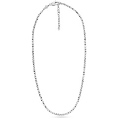 Изображение товара Стильная цепочка Fossil из нержавеющей стали для мужчин и женщин длиной 51 см