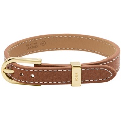 Изображение товара Женский браслет Fossil JF04512710 из кожи и стали коричневого цвета
