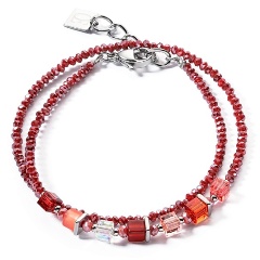 Изображение товара Браслет Joyful Colours Red Coeur de Lion 4564/30-0300 для женщин яркий и регулируемый