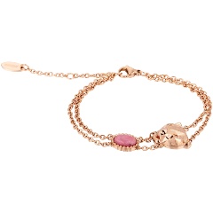 Изображение товара Женский браслет Just Cavalli JCBR01392300 с розовым агатом и замком лобстер
