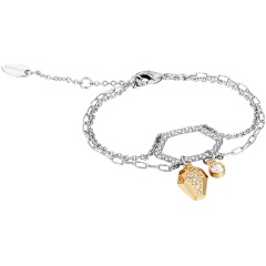 Изображение товара Стильный женский браслет Just Cavalli с змеиной головой и цирконием