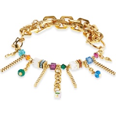 Изображение товара Браслет Multicolour Gold Coeur de Lion 3020/30-1516 для женщин с кристаллами Swarovski