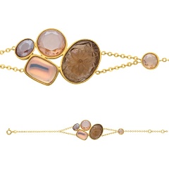 Изображение товара Женский браслет Nina Ricci 70207080110190 с ювелирным стеклом и сталью