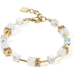 Изображение товара Браслет White-Gold COEUR DE LION 3018/30-1416 женский с кристаллами регулируемый