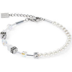Изображение товара Браслет White-Silver Coeur de Lion 4087/30-1417 с кристаллами Swarovski