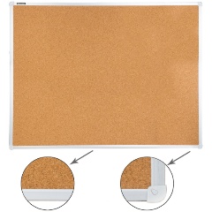Изображение товара Доска пробковая Brauberg 90х120 см, для объявлений, алюминиевая рама