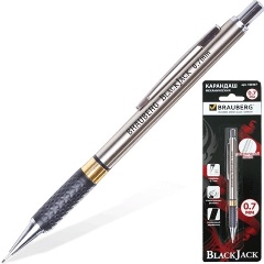 Изображение товара Механический карандаш Brauberg Black Jack 0.7 мм металлический корпус