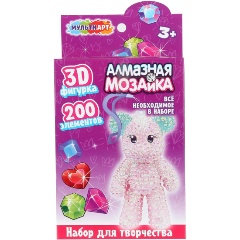 Изображение товара Брелок алмазной мозаикой МУЛЬТИ АРТ мишка, DIAFIGTED-126490