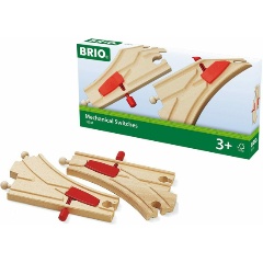 Изображение товара Игровой набор BRIO 33344 Деревянная ж/д Стрелки с механизмом