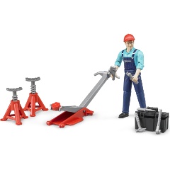 Изображение товара Масштабная модель BRUDER 62-100 Фигурка автослесаря с аксессуарами