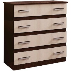 Изображение товара Комод БТС МЕБЕЛЬ большой Стандарт 6, венге/лоредо