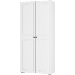 Изображение товара Двухстворчатый шкаф БТС МЕБЕЛЬ Софт ШК-01 белый, 2 двери, ЛДСП МДФ