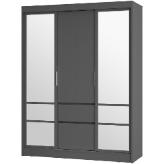 Изображение товара Шкаф-купе БТС МЕБЕЛЬ Симпл ШКК-06, графит