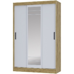 Изображение товара Шкаф-купе БТС МЕБЕЛЬ Тео ШКК-02, крафт/белый