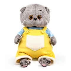 Изображение товара Мягкая игрушка Budi Basa BB-147 Басик BABY в комбинезоне на лямках 20 см