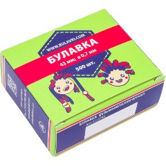 Изображение товара Булавки портновские БУЛАВКА 1-43 (500 шт)