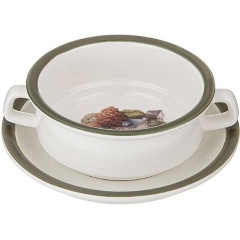 Изображение товара Бульонница LEFARD с блюдцем "family house" 250 мл, 15х6 см (263-1306)