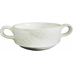 Изображение товара Бульонница TUDOR ENGLAND Joyce 270 мл, с ручками, фарфор, белый (TU3562)