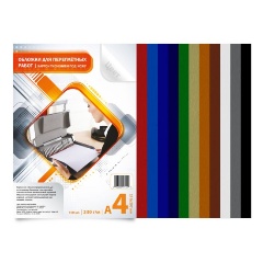 Изображение товара Обложки для переплета BULROS тиснением под кожу А4 230г.сл.кость 100шт.